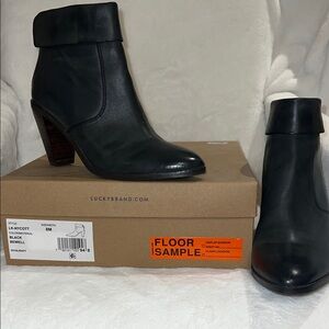 Lucky Brand Women's Sleek Black Ankle Booties